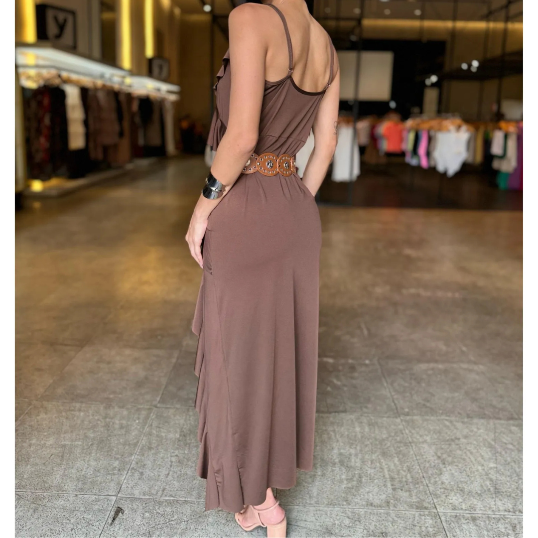 Vestido Fenda Grécia